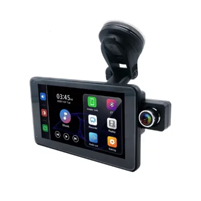 7 Inch Touch Screen Carplay Multimedia Player 3 Way DVR Recording BT Handsfree FM Audio with Car Monitor Video Player for Cars