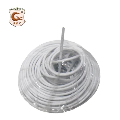 Factory Wholesale High Quality Wall Mount White Pvc Curtain Rope With Hooks