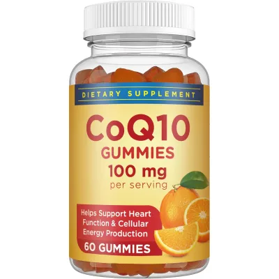OEM COQ10 Gummies Best Slimming Detox Food Supplements for Adults Enhances Energy Production Vitamins Gummy Candy for Teenagers