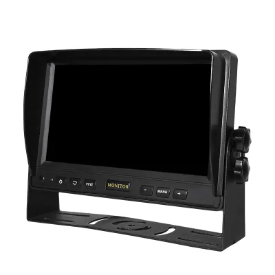 Customized 4CH with 3 Tigger 10.1 Inch High Definition Car LCD Screen Monitor With Aviation CVBS Connector for School Bus