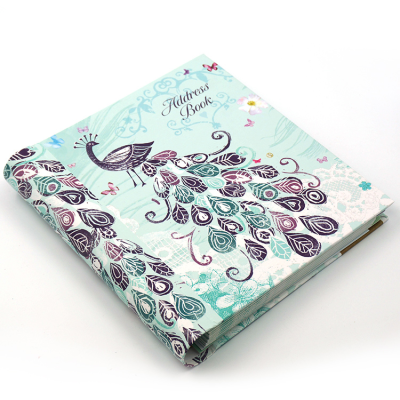 36 Page Labels Hidden Wire O Beauty Phone Address Book with Customizable Logo