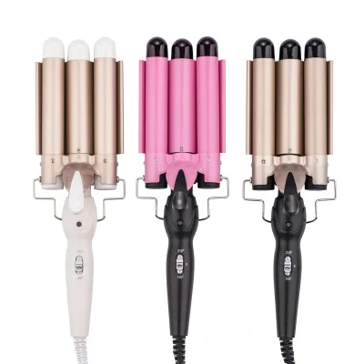 Wholesale 3 Barrel Curling Iron Fast Heating 180-210 Celsius Private Label Hair Crimper Curling Iron