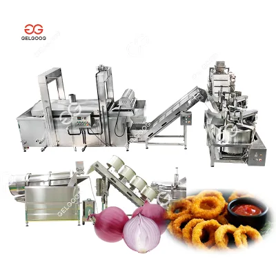 Industrial Electric Banana Crispy Red Rings Onion Fryer Machine Fried Onion Production Equipment for Frying Onions