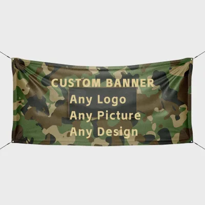Custom Wholesale Trade Show Promotion Big Printing Flag Custom Logo and Mesh PVC Banner