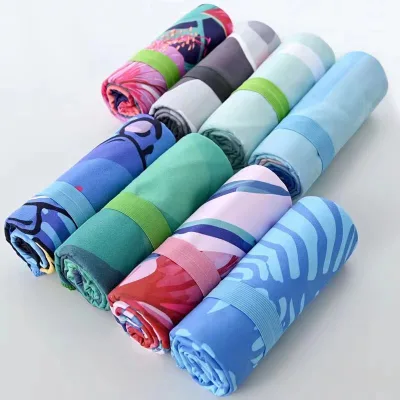 Premium Wholesale Price Electric Custom Logo Beach Towels Fine Lock Edge Large Beach Towels