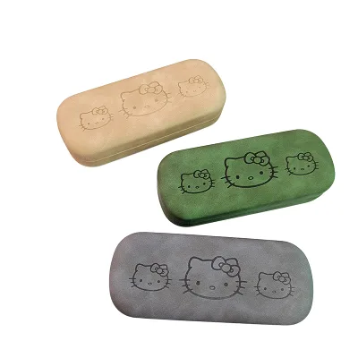 Durable and Portable PU Glasses Case with Customized Logo Fashionable Sunglasses Case Cute Eyeglasses Case for Wholesale