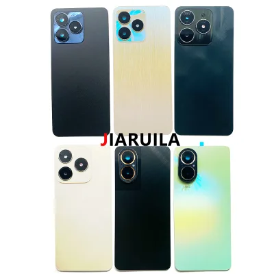 Hot Sell Back Glass Cover for OPPO Realme C53 C61 C67 Rear Panel With Camera Lens Mobile Phone Battery Cover Repair Parts