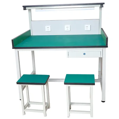 Aluminum Esd Workstation Conveyor Belt System Assembly Line for Workshop Beech Wooden Workbences Workbench