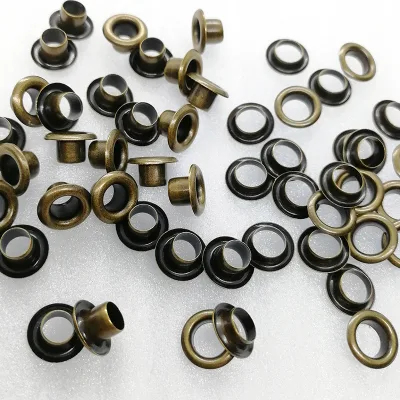 High Quality Antique Brass Small Size Double Faced Eyelet for Shoe Canvas Accessories