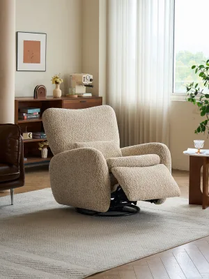 Minimalist Single-seater Electric Multifunctional Sofa Recliner, Swivelling, Comfortable Lounge Chair, Living Room Furniture