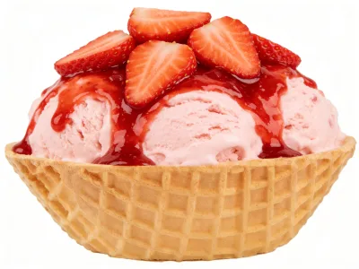Hot Selling Edible Wafer Bowls for Gelato & Soft Serve Plant-Based, Cholesterol-Free, DIY Ready, Bulk Pack