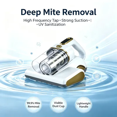 HEPA H10 Filtration Handheld Bed Dust Mite Remove Mite Uv Bed Mattress Vacuum Cleaner with Uv Sanitizing for Bed Mattress