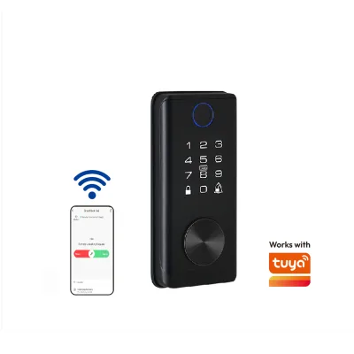 Deadbolt Lock & Keys for Front Door of House, Smart Deadbolt Lock Cylinder No Key Deadbolt
