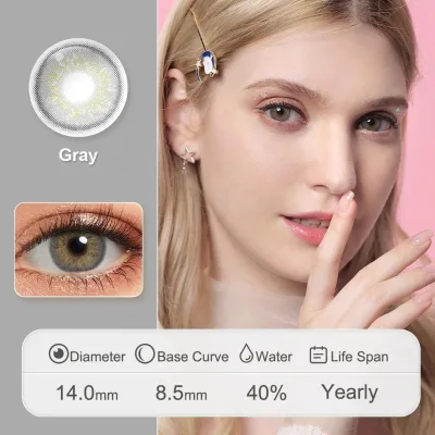 Factory Direct Sales Big Eyes Korean Private Label Soft Clear Fashion Contact Lenses Color for Sale