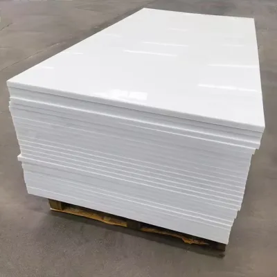 White Hard PP Plastic Sheet Cutting Board & Plate Customizable Size & Thickness Moulding & Cutting Services