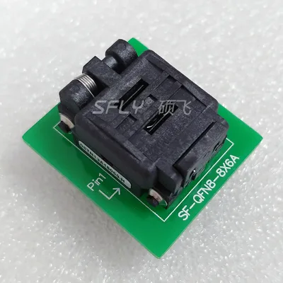 WSON8, QFN8_8 * 6 TO DIP8 burner socket (imported socket), SF-QFN8-8X6A