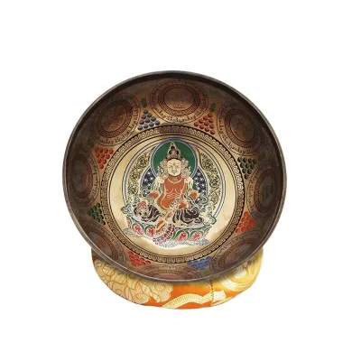 Tibetan Singing Bowl from Nepal, Spiritual Meditation Sound Bowl for Yoga, Chakra, and Relaxation