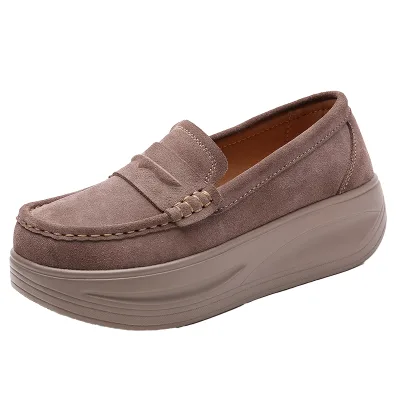 Fashion Korean Women's Autumn Casual Sports Sneakers Soft-Soled Breathable Anti-Slippery Office Outdoor Flats Loafers Walking