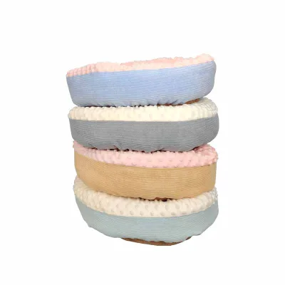 Pet Cat Dog House Autumn and Winter Round Warm Cotton Bed Deep Sleep Light Simple Bean Velvet Massage Nest