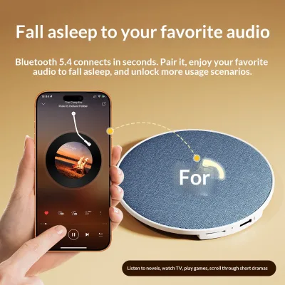 Under Pillow White Noise Machine Portable Bluetooth Sleep Speaker Compact White Noise Sound Machine for Bedroom Sleep Relaxation
