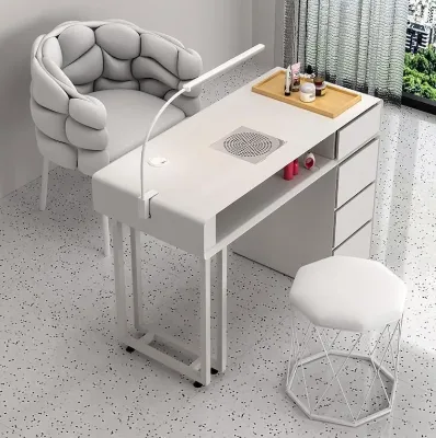 Manicure Table French Style Luxury Modern Wooden Box Salon Furniture Contemporary Factory Direct Sale Nail Salon Furniture Sets