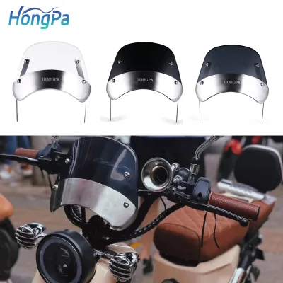Universal ABS Electric Motorcycle Windscreen Front Scooter Windshield Windscreens Motorcycle Modified Parts