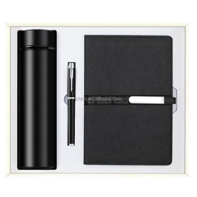 Business Gift Set A5 Notebook + Pen + USB Flash Drive + Bookmark + Name Card Holder + Mouse + Power Bank