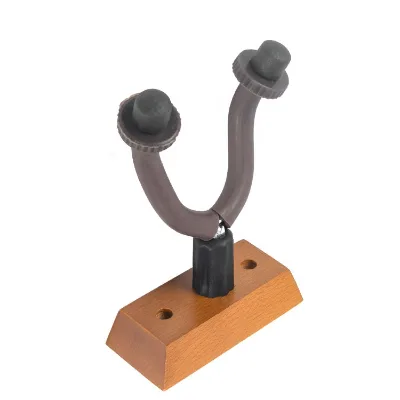 High Grade Guitar Accessories Guitar Wall Stand Cheap Price Wooden Guitar Wall Hanger Mount Hook