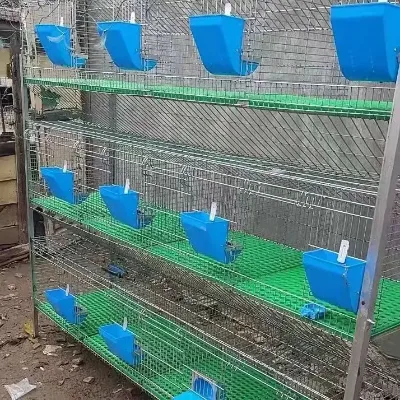 Wholesale 3 Tiers 12 Doors Rabbit Cages for Rabbits in Poultry Farm Breeding Nest Box Commercial Cage