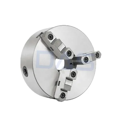 DAS CNC Thru Hole Dia 26-100 Pneumatic 3 Jaw Lathe Mini Chuck with Long Tool Life Steel High Precision Manual/Electric