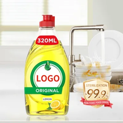 Customized Logo Wholesale Manufacturer No Phosphorus Effective Cleaning Dishwashing Liquid Detergent Dish Wash Liquid
