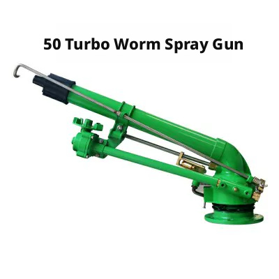Daringfish Reel Sprinkler Spray Gun with 50 Worm-and-Worm Wheel 360-Degree Rotating Head for Landscaping