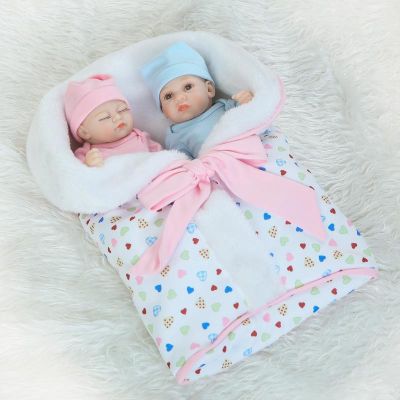 Lifereborn 26cm Silicone Reborn Baby Doll Toys Mini Palm Baby Doll