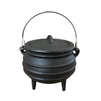 Eco-Friendly Pre-seasoned Cast Iron Mini Potjie