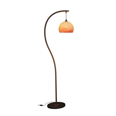 Middle Ancient Style Living Room Floor Lamp, Atmosphere Lamp, Mushroom Fishing Lamp Next to the Sofa, Floor Lamp, Light Luxury