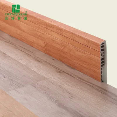 Wpc Skirting for Living Room PVC Skirting Board Waterproof Wood Grain China Supplier Export US