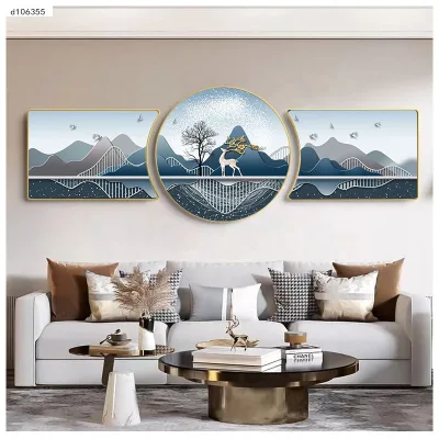 Wall Hanging Picture Wood Aluminum Framed Prints Canvas Metal Paintings and Wall Art Modern Bedroom Decor Art Wall Decor