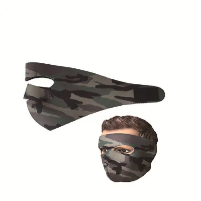 Neoprene Half Face Winter Mask Windproof Breathable Unisex Neck Warm Cover for Bicycle Motorcycle Ski Activities