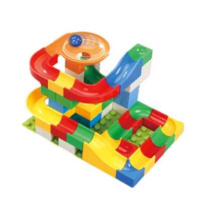 100/248/400pcs Slip Way Building Blocks Set Children Small Particle Multifunctional Building Block Slide Puzzle Toys for Kids