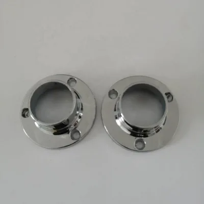 Zinc Alloy /stainless Steel Flange Wardrobe Tube Holder Rod Supports
