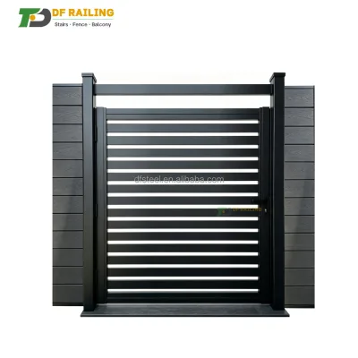 DF Custom Powder Coated Aluminum Railing Anti rust Outdoor Balcony Villa Garden Stair Pool Security Fence Garden Door
