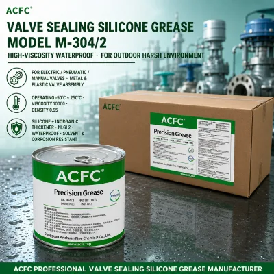 White Silicone Valve Sealing Grease NLGI 2 Wide Temperature Waterproof Lubricant for Electric Pneumatic Valves