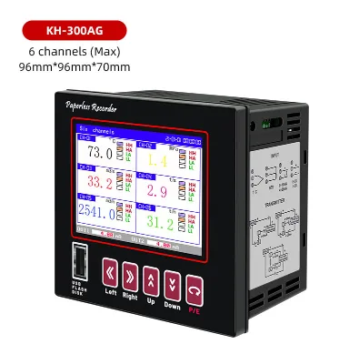 KEHAO KH300AG Hot Style Digital Chart Recorder Data Logger Universal Input Colorful Pressure Electronic Measuring Instrument