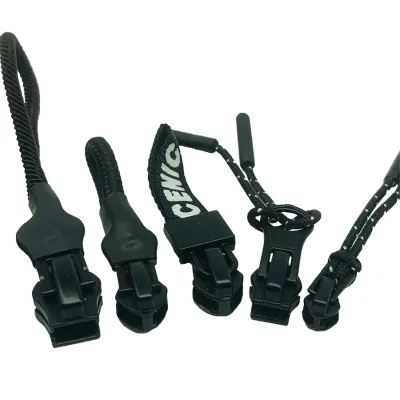 Hengda Factory Customized Zipper Puller Parakord Zipper Pull Puller Hyperlon Metal Rope Zipper Puller