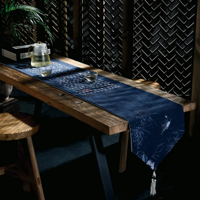 Good supplier best selling linen cotton table runners table linens