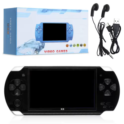 Handheld Portable Game Player for X6 4.3 Inch 8GB Built in 2000 Games for X6 Retro Video Game Console