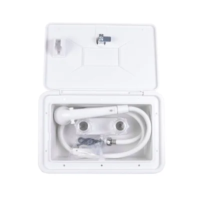 RV Caravan Accessories Anti-Yellow White Heat Regulation With Lock External Shower RV Shower