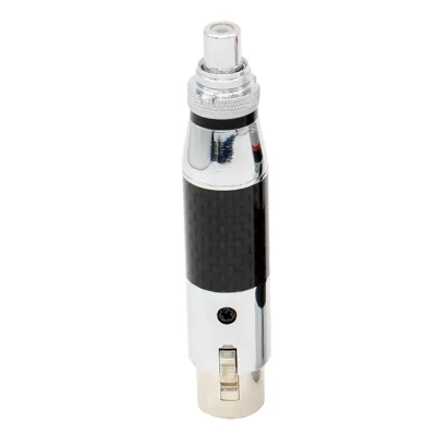 Copper Carbon Fiber Rhodium Plating Audio Adaptor RCA Female to XLR 3Pin Male/Female Audio Adapter Connector