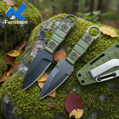 New Outdoor Camping Survival Fixed Blade Knife with sharp and Portable Sheath, Small Pocket Fruit Knife DIY