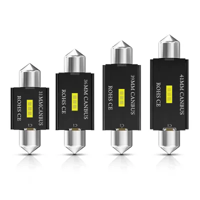 Car Led Interior Bulb C5W Auto Festoon Led Bulb 36mm 39mm 41mm 31mm 12v Festoon Led Light Bulbs